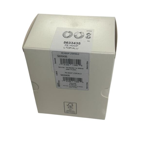 Swarovski Women's Hoop Earrings Lucent Yellow Gold Aluminum, Crystals - Picture 6 of 6